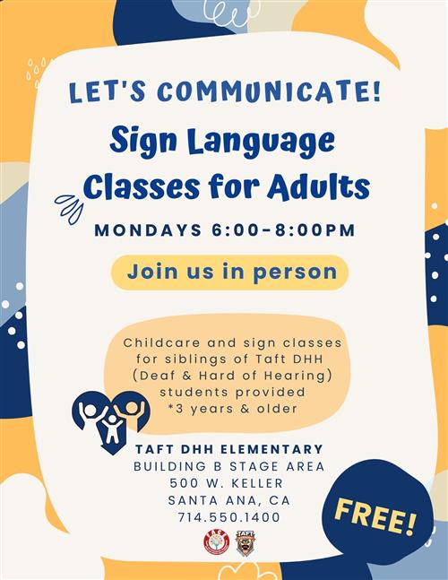 ASL Monday Classes 